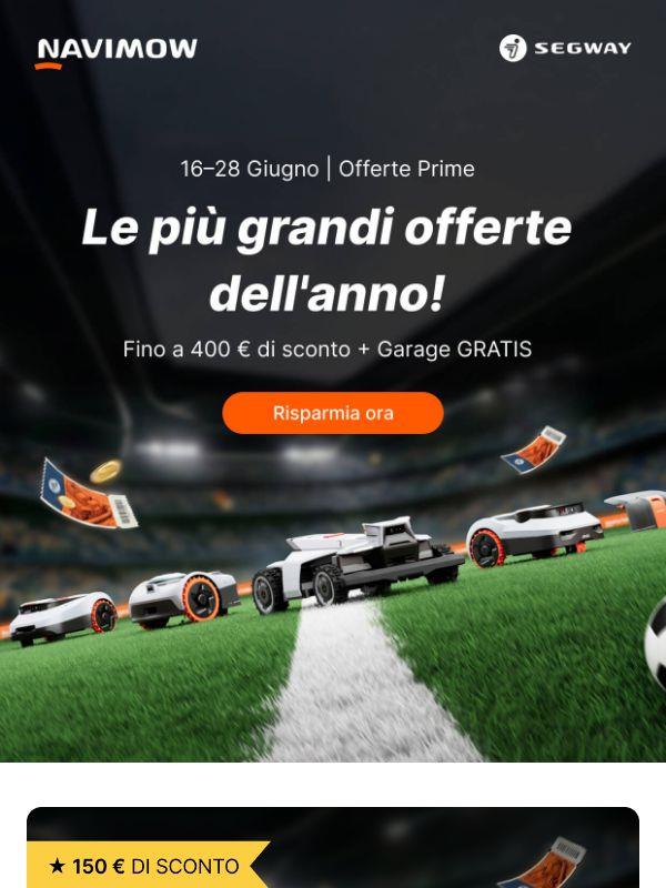 Fino a 400 € di sconto + Garage GRATIS 🎁