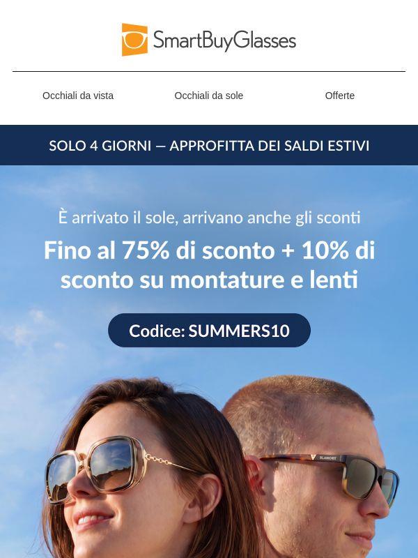 È arrivato il sole, è tempo di occhiali da sole