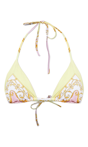 Barocco print bikini top