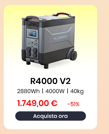 R4000 V2 Power Station Portatile 4000W 2880Wh