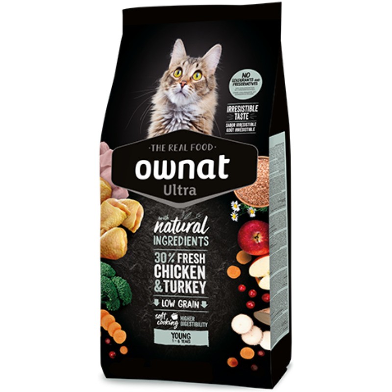 Ownat Cat Ultra Young con Pollo e Tacchino - 1.5 Kg