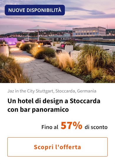 Un hotel di design a Stoccarda con bar panoramico