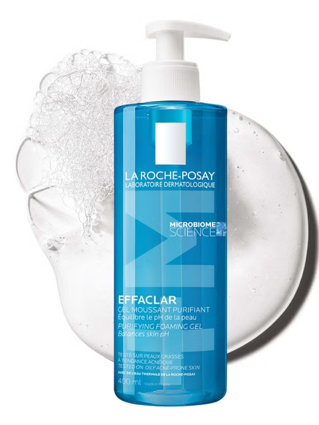 La Roche-Posay Effaclar Zuiverende Schuimende Gelcleanser voor Vettige Huid die Gevoelig is voor Oneffenheden 400 ml