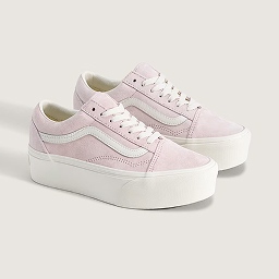 Pale Petal Pink Old Skool Platform Shoe