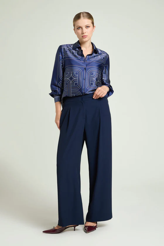 PANTALONI AMPI IN CADY FLUIDO