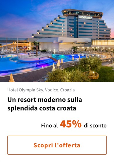 Un resort moderno sulla splendida costa croata