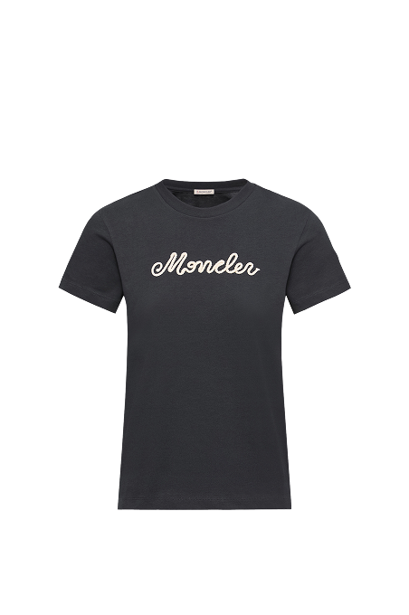 T-shirt in cotone con ricamo del logo