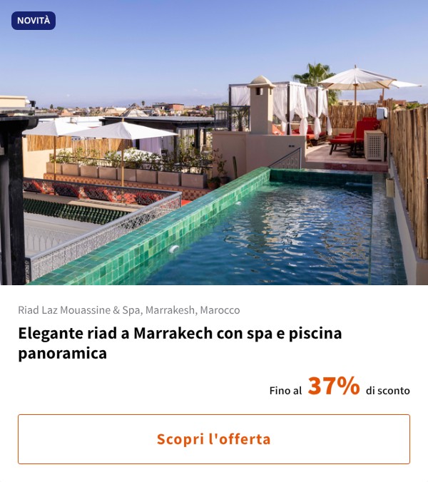 Elegante riad a Marrakech con spa e piscina panoramica
