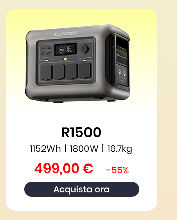 R1500 Power Station Portatile 1800W 1152Wh