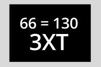 66 = 130 3XT