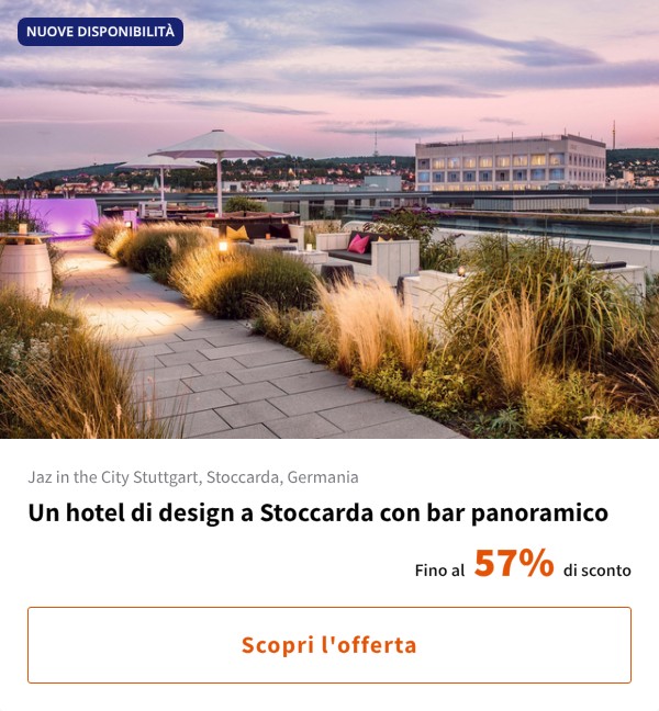 Un hotel di design a Stoccarda con bar panoramico