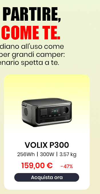 VOLIX P300 Centrale Elettrica Portatile 300W 256Wh LiFeP04 Batteria