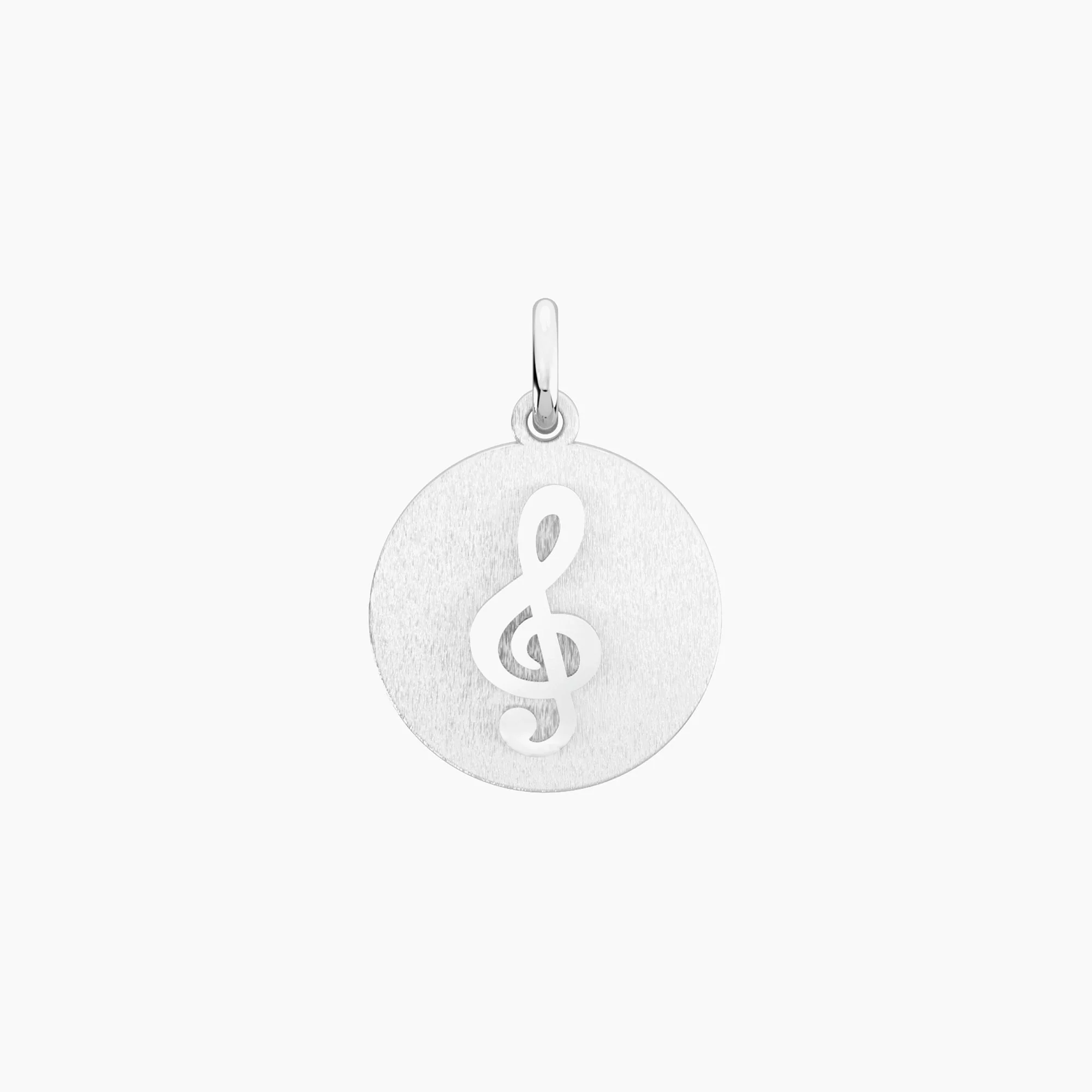 Image of Ciondolo tondo musica con Chiave di sol CHIAVE DI VIOLINO