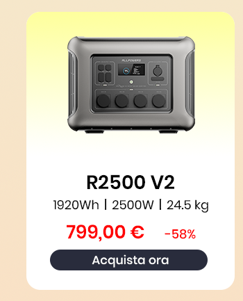 R2500 V2 Power Station Portatile 2500W 1920Wh