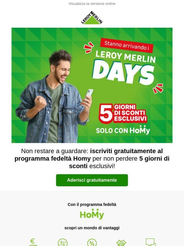 I Leroy Merlin Days stanno per arrivare 📣