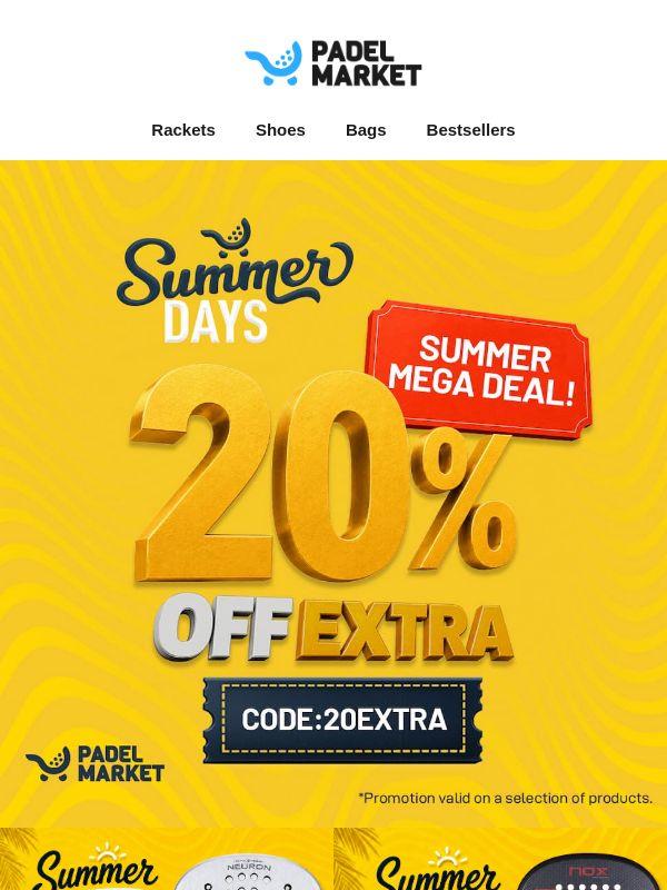SUMMER DAYS 🌞Get a new padel racket