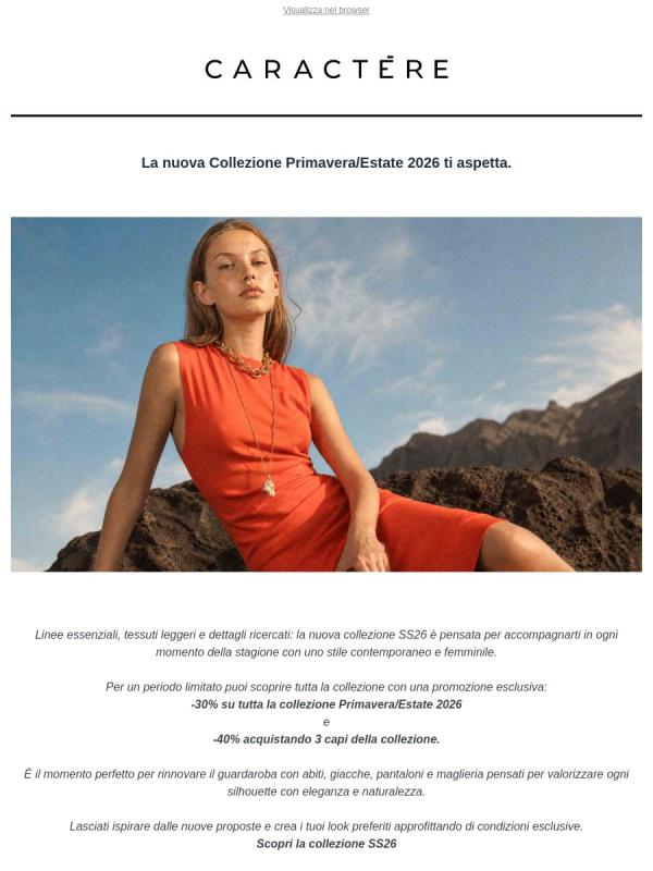 SS26 è arrivata. E ora è al 30%