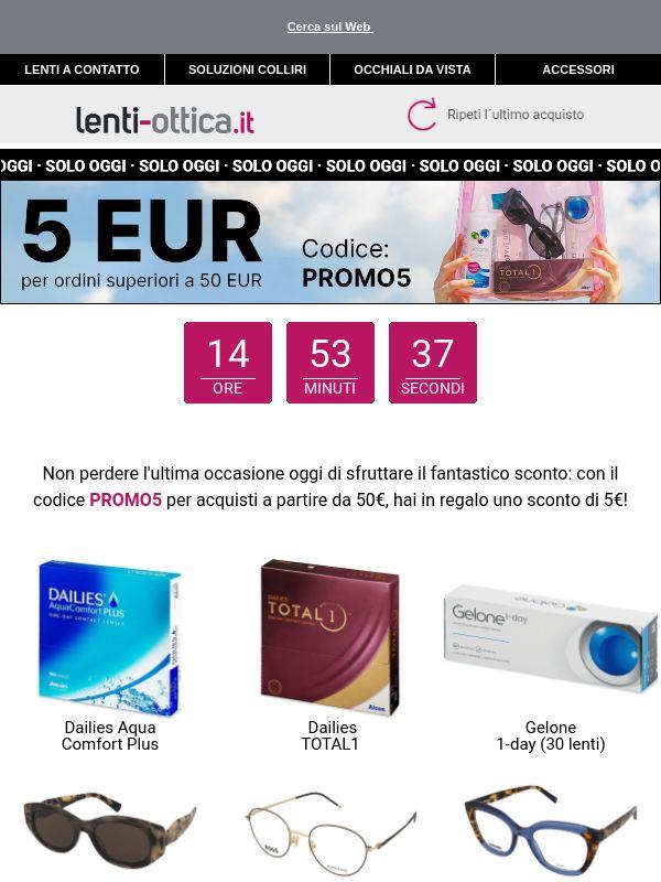 SCADE PRESTO ⏳ 5€ di sconto se acquisti oltre 50€