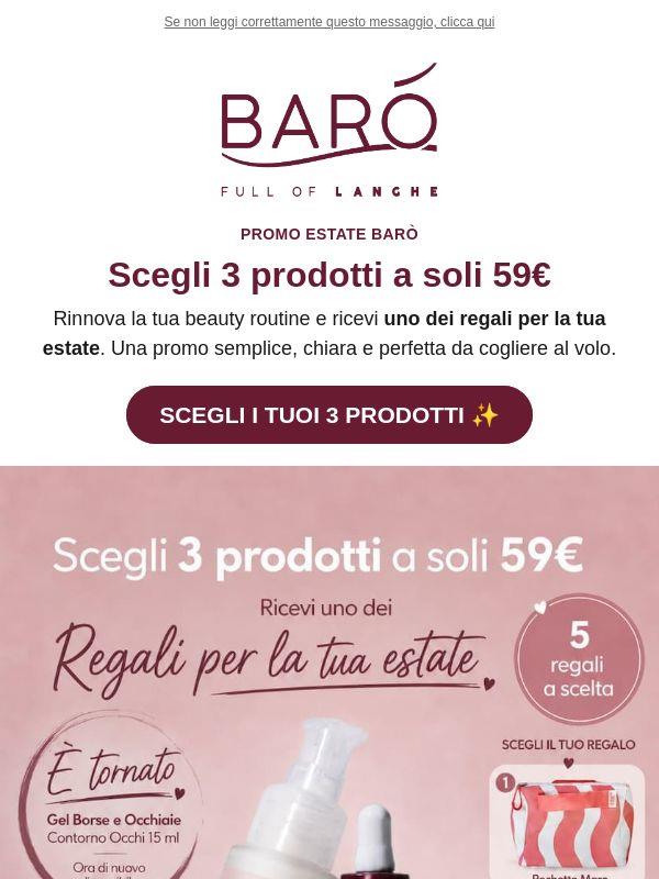 Scegli 3 prodotti a 59€ + il tuo regalo estate 🎁