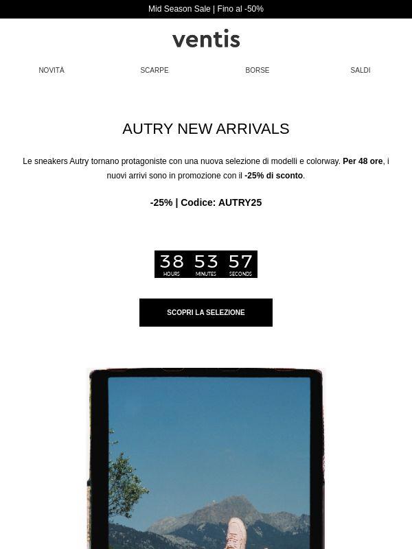 Autry: -25% per 48 ore