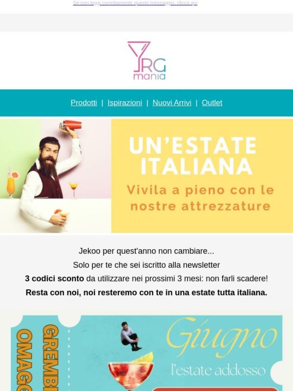Nel tuo locale o a casa tua tutta l'estate 🍸🍋