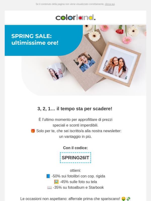 Ultima occasione per sconti INCREDIBILI!