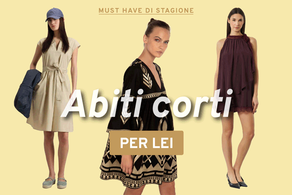Scopri Abiti Corti Donna