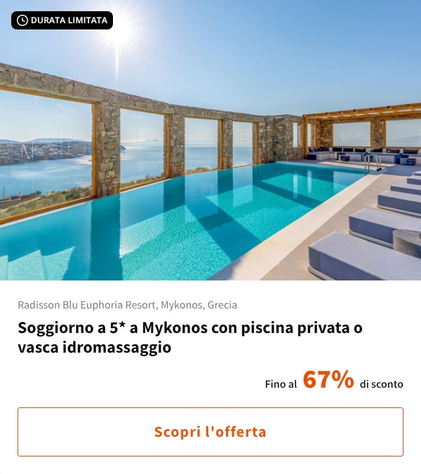 Soggiorno a 5* a Mykonos con piscina privata o vasca idromassaggio