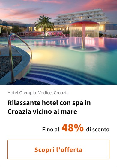 Rilassante hotel con spa in Croazia vicino al mare