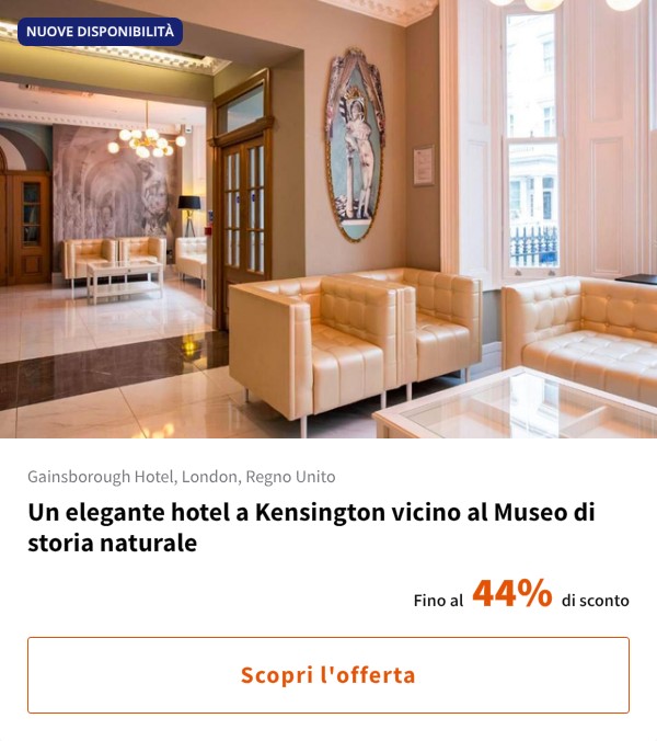 Un elegante hotel a Kensington vicino al Museo di storia naturale