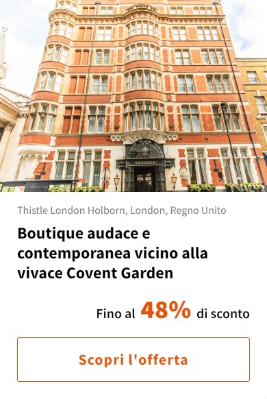 Boutique audace e contemporanea vicino alla vivace Covent Garden