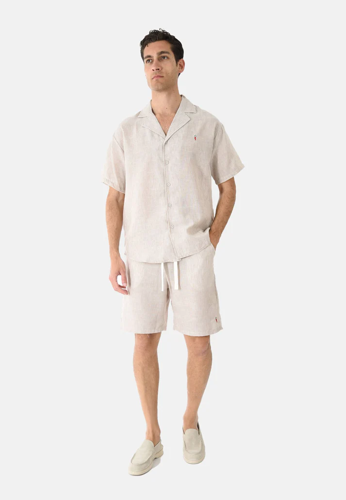 Coordinato lino corno rosso