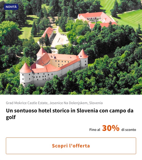Un sontuoso hotel storico in Slovenia con campo da golf
