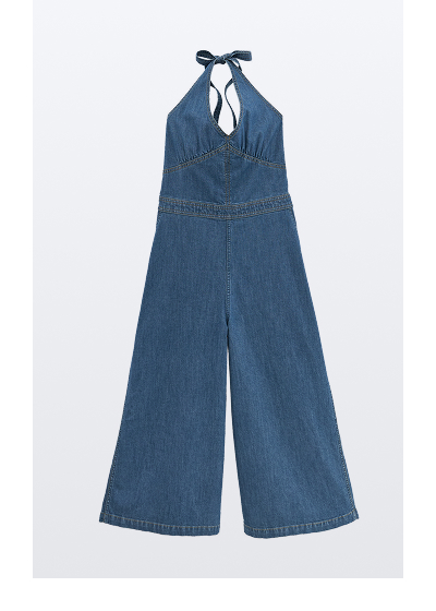 Slim Lightweight Culotte Jumpsuit