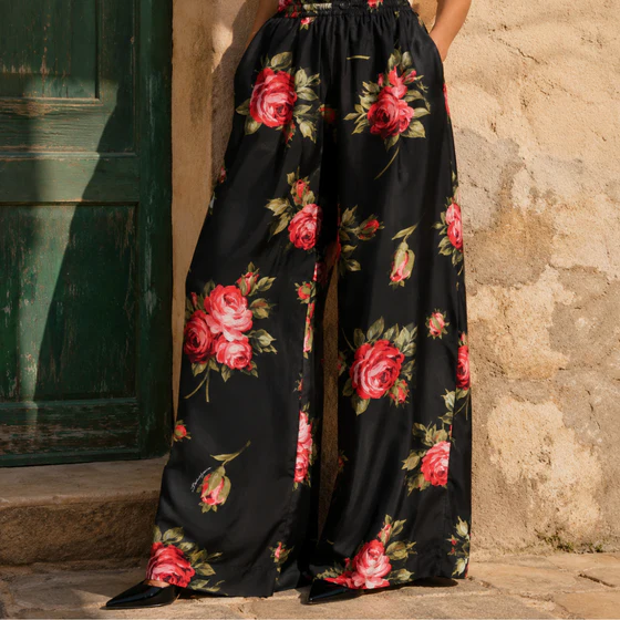 Pantaloni con stampa