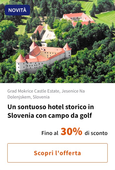 Un sontuoso hotel storico in Slovenia con campo da golf