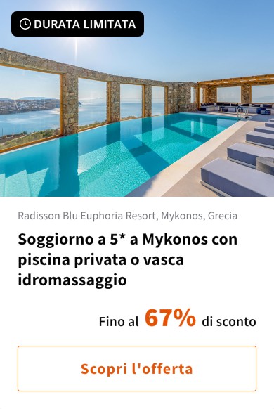 Soggiorno a 5* a Mykonos con piscina privata o vasca idromassaggio