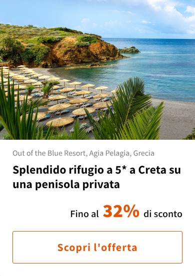 Splendido rifugio a 5* a Creta su una penisola privata