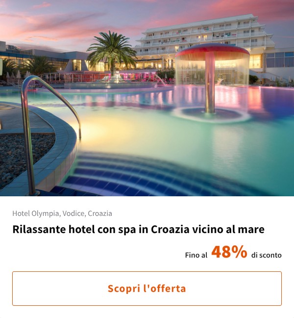 Rilassante hotel con spa in Croazia vicino al mare