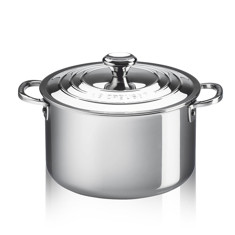 Inox Evolution Casseruola Alta In Acciaio Inox Con Coperchio - 24 cm