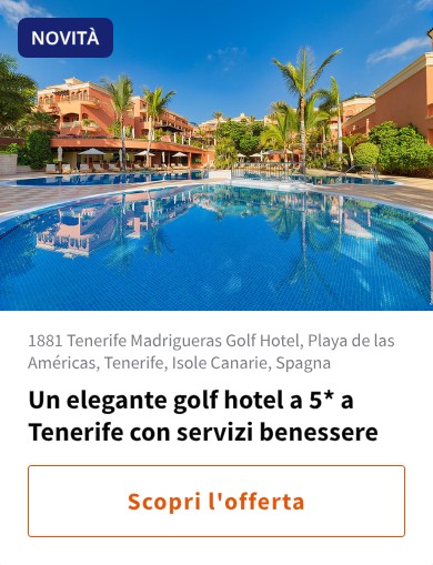 Un elegante golf hotel a 5* a Tenerife con servizi benessere