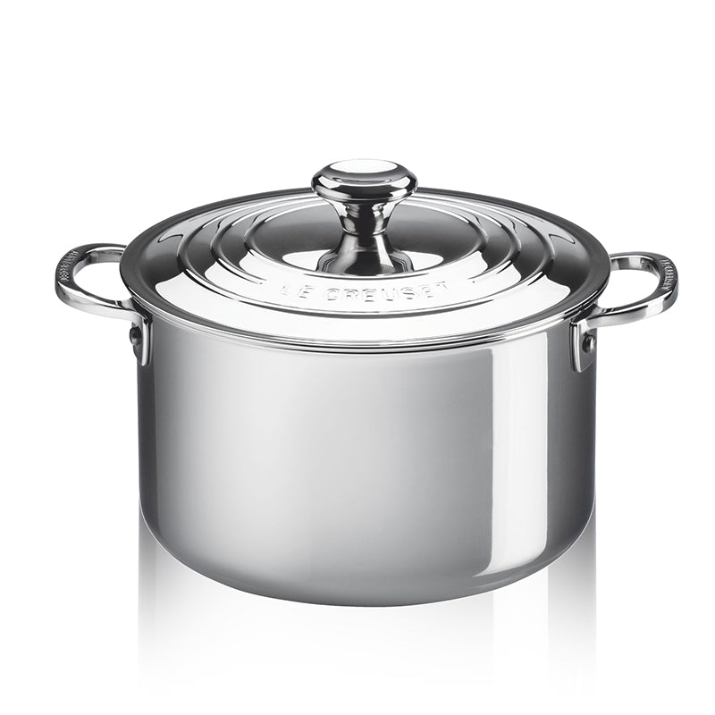 Inox Evolution Casseruola Alta In Acciaio Inox Con Coperchio - 24 cm