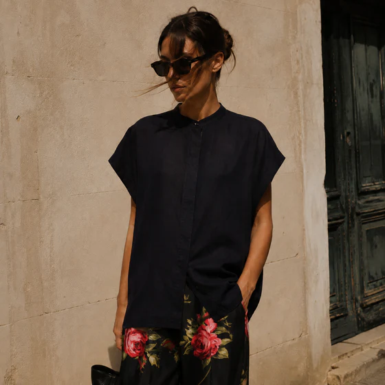 Blusa a maniche corte