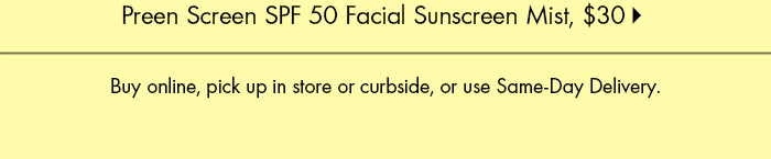 Preen Screen SPF 50 Facial Sunscreen Mist