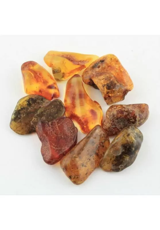 Image of Vera AMBRA Burattata Extra GRANDE Minerali Cristalloterapia Gioielli Ciondoli A+