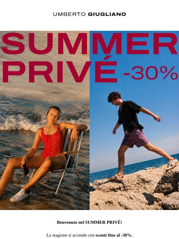 SUMMER PRIVÉ: fino al -30%
