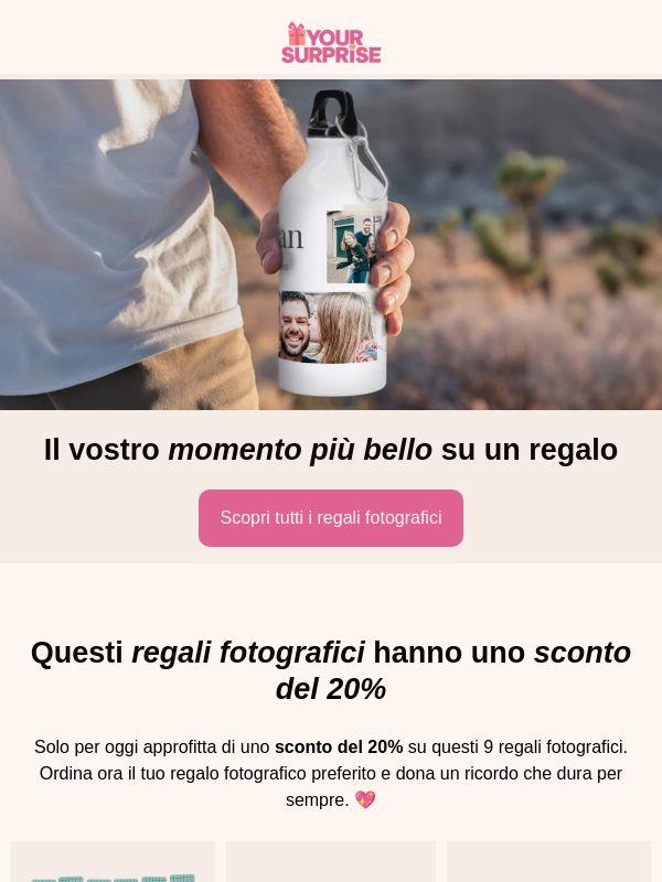 Eh, regali con foto con il 20% di sconto? 🤩