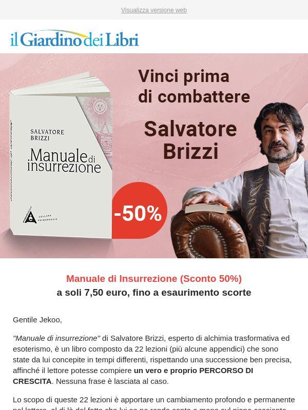 📖 Ti manca questo libro di Salvatore Brizzi? (Sconto 50%)