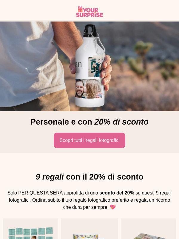 Solo per stasera, sconto del 20% su questi regali fotografici!