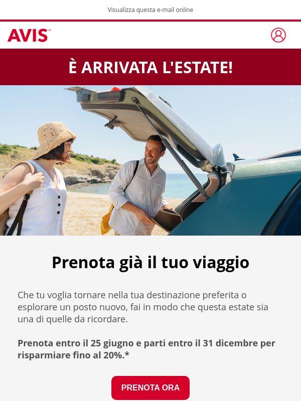 La mia estate 2026 con Avis
